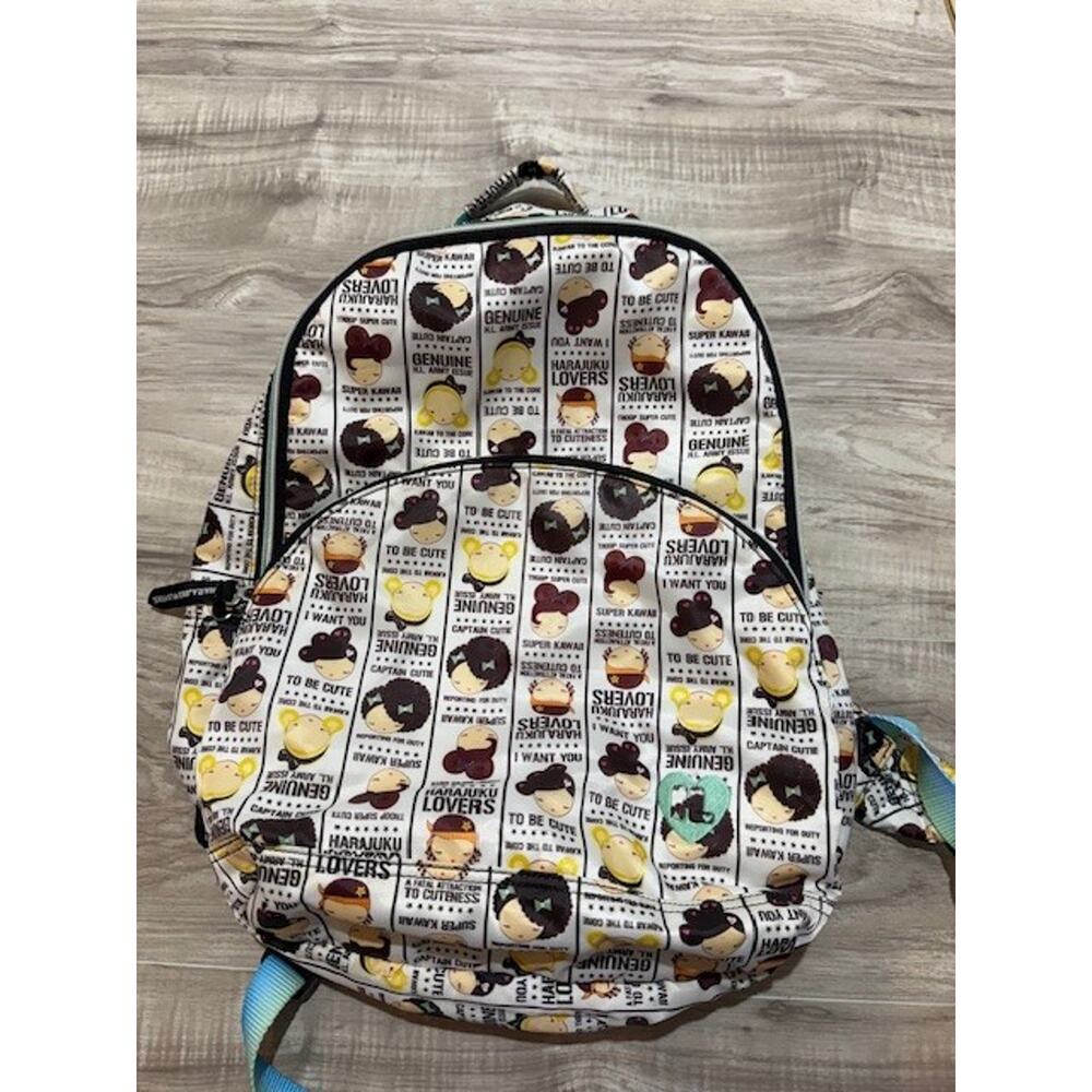 Harajuku Lovers All-over Print of Anime-style Backpack Y2K